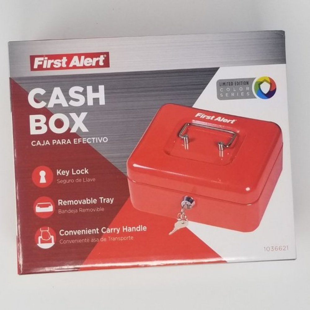 First Alert Cash Box Limited Edition Red Color